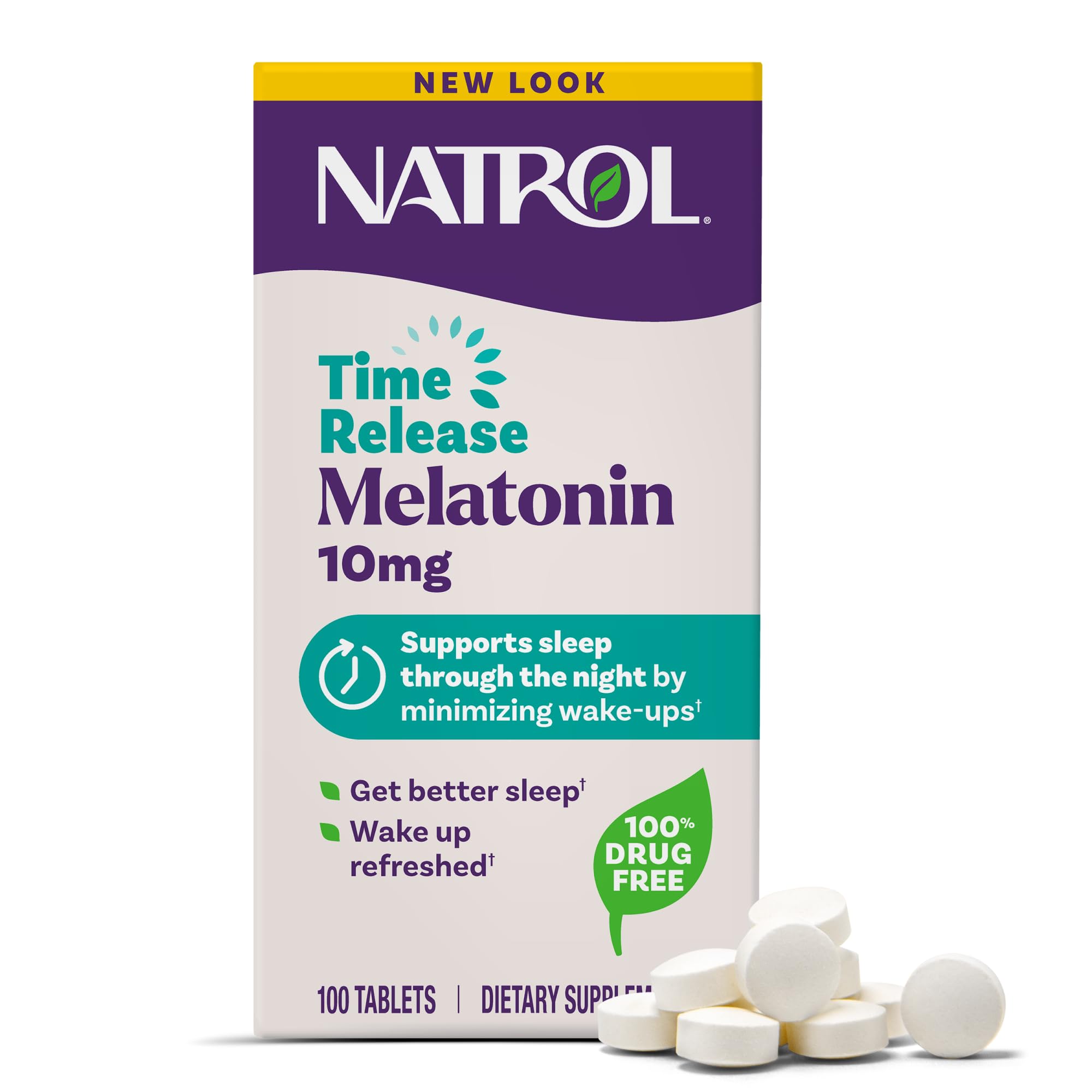 Natrol Melatonin 10 mg Time Release front view of packaging