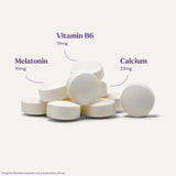 Natrol Melatonin 10 mg Time Release tablets on a white background