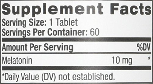 Natrol Melatonin 10mg Capsules close-up of capsule