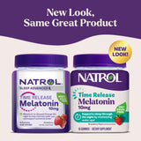 Natrol Melatonin 10mg Gummies strawberry flavour close-up