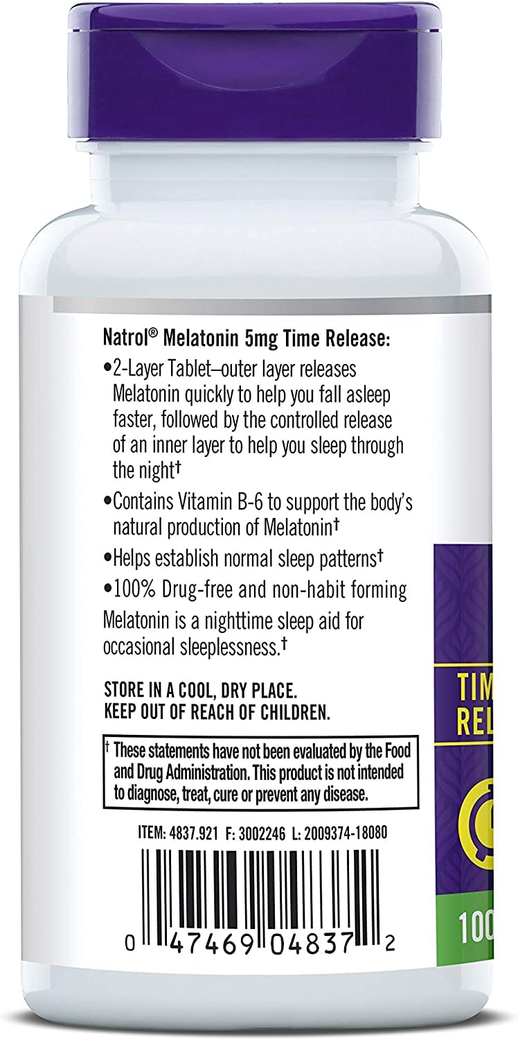 Natrol Melatonin 181g bottle front view