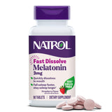 Natrol Melatonin 3 mg Fast Dissolve Tablets Strawberry flavour front view
