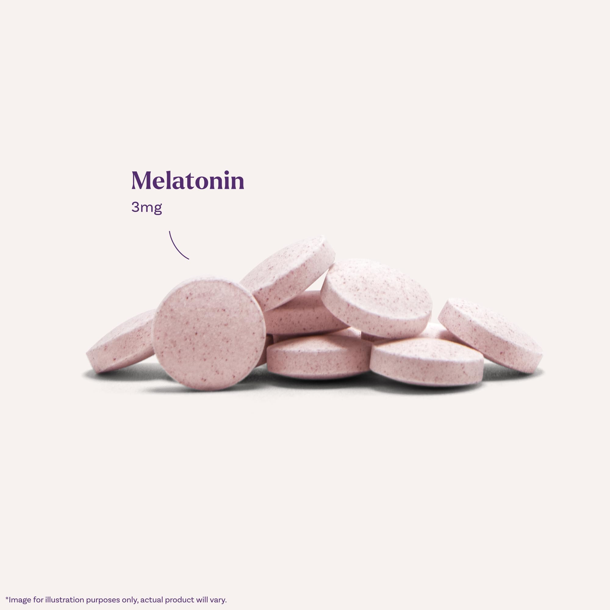 Natrol Melatonin 3 mg Fast Dissolve Tablets Strawberry flavour side view
