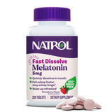 Natrol Melatonin 5 mg Fast Dissolve Tablets front view with packaging