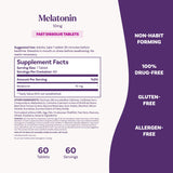 Natrol Melatonin Fast Dissolve Tablets 10 mg Strawberry with a glass of water