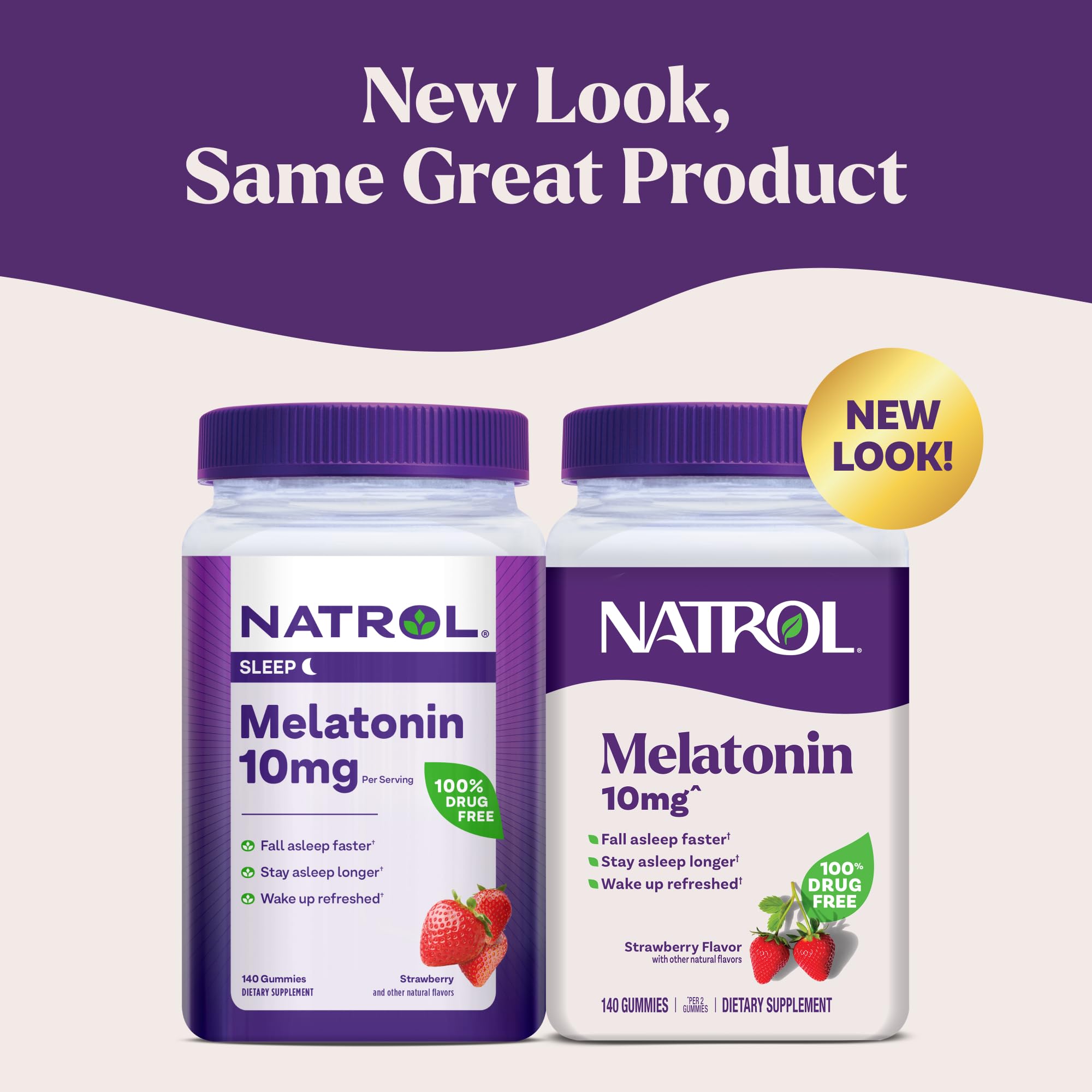 Natrol Melatonin Gummies 10mg packaging with nutrition facts