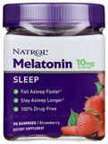 Natrol Melatonin Gummies 10mg Strawberry 90 Count packaging front view