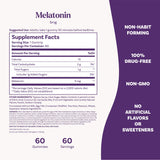 Natrol Melatonin Gummies 5 mg, 60 Count on a wooden table