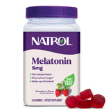 Natrol Melatonin Gummies 5mg strawberry flavour front view
