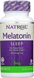 Natrol Melatonin Time Release 3 mg Sleep Supplement Tablets front view