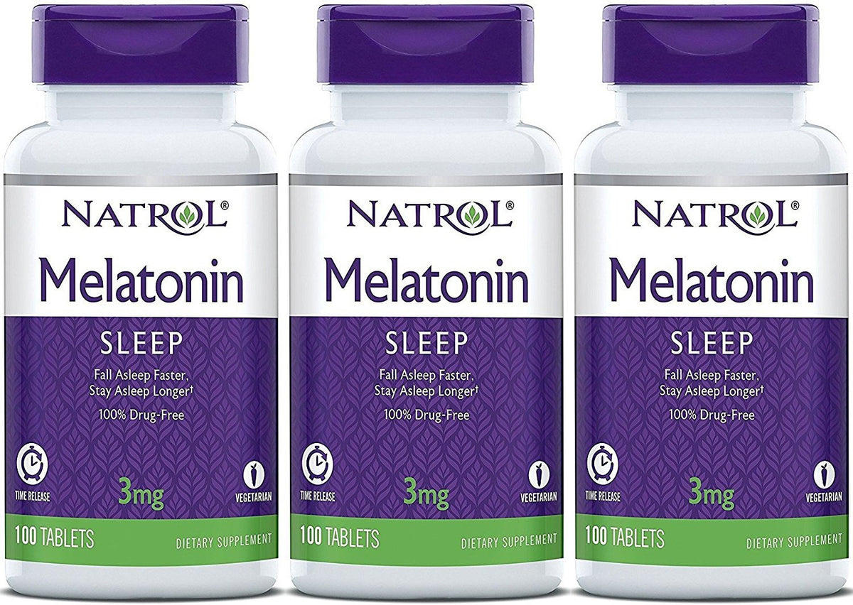 Natrol Melatonin Timed Release Tablets 300 Count front view
