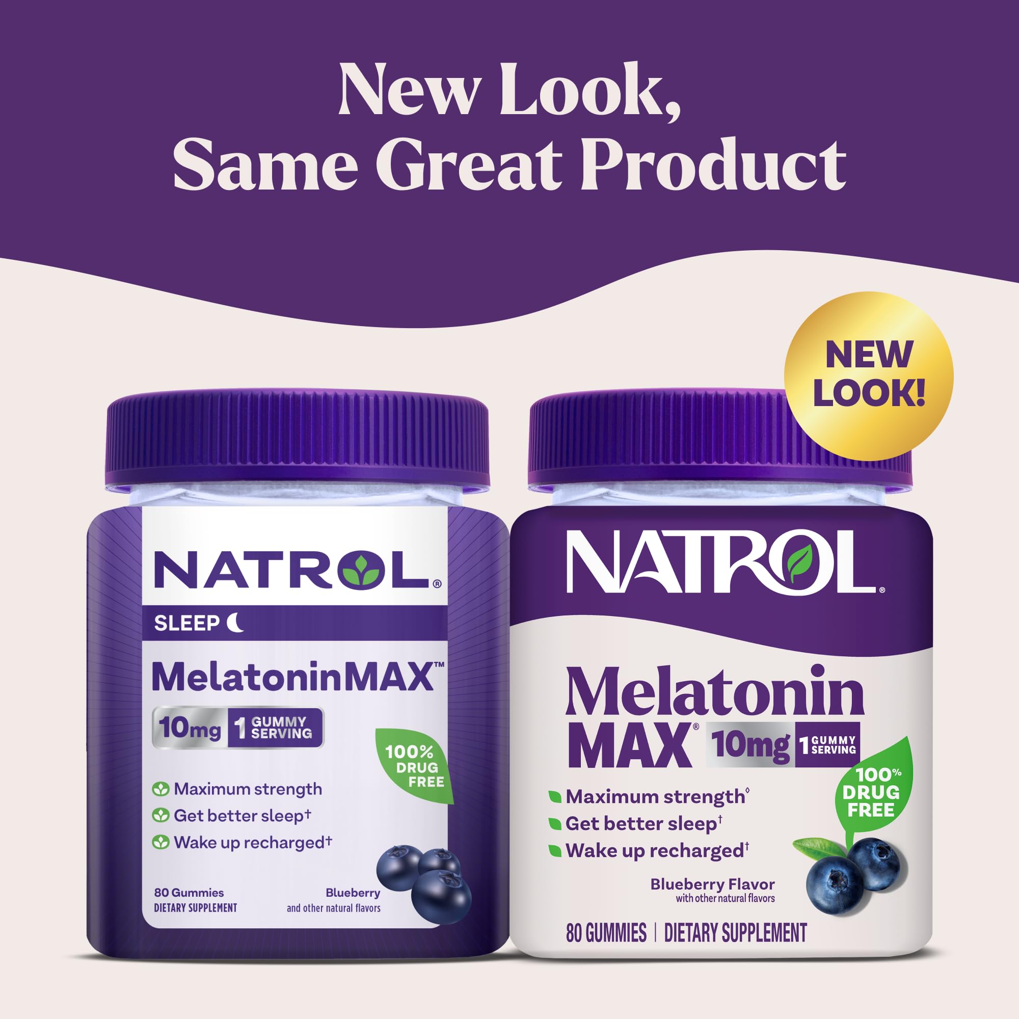 Natrol MelatoninMax Sleep Gummies 10 mg Blueberry packaging