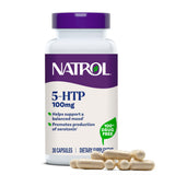 Natrol Mood + Stress 5-HTP 100mg Capsules front view