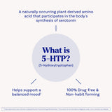 Natrol Mood + Stress 5-HTP 100mg Capsules on a table
