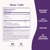 Natrol Sleep+ Calm Gummies packaging with clear label