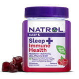 Natrol Sleep+ daily wellness Health Gummies 206g front view with strawberry flavour