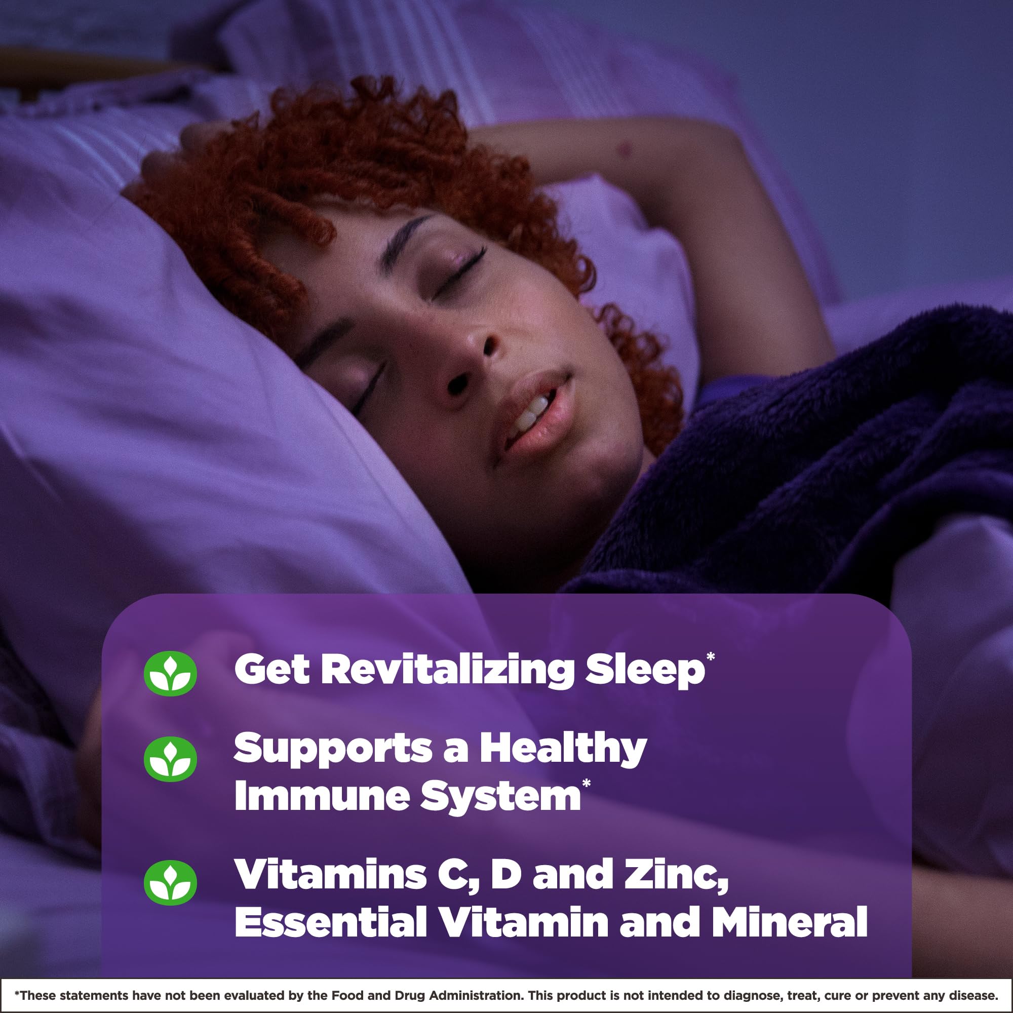 Natrol Sleep+ daily wellness Health Gummies displayed with fresh elderberries