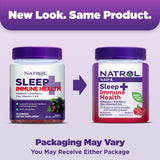 Natrol Sleep+ daily wellness Health Gummies packaging showing ingredients