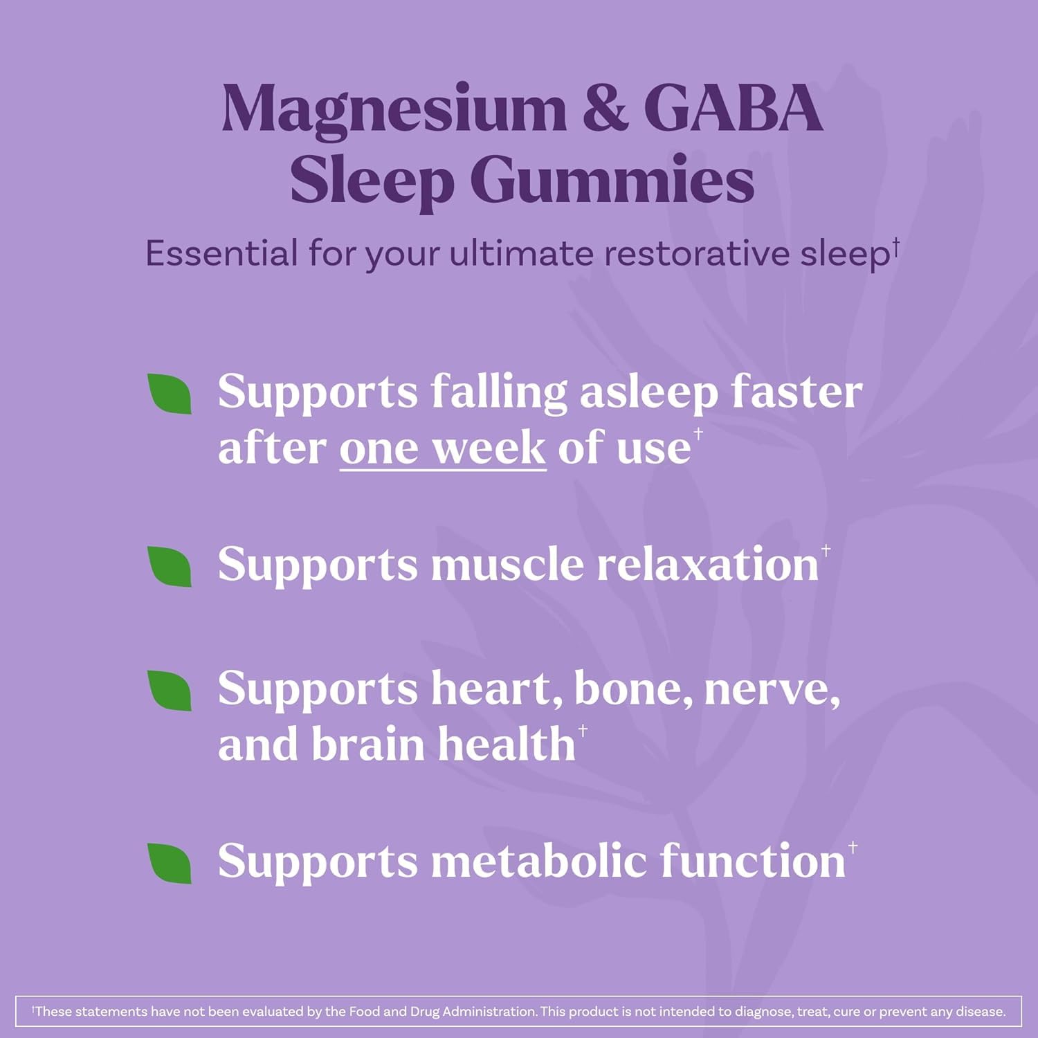 Natrol Sleep Gummies back view with nutritional information