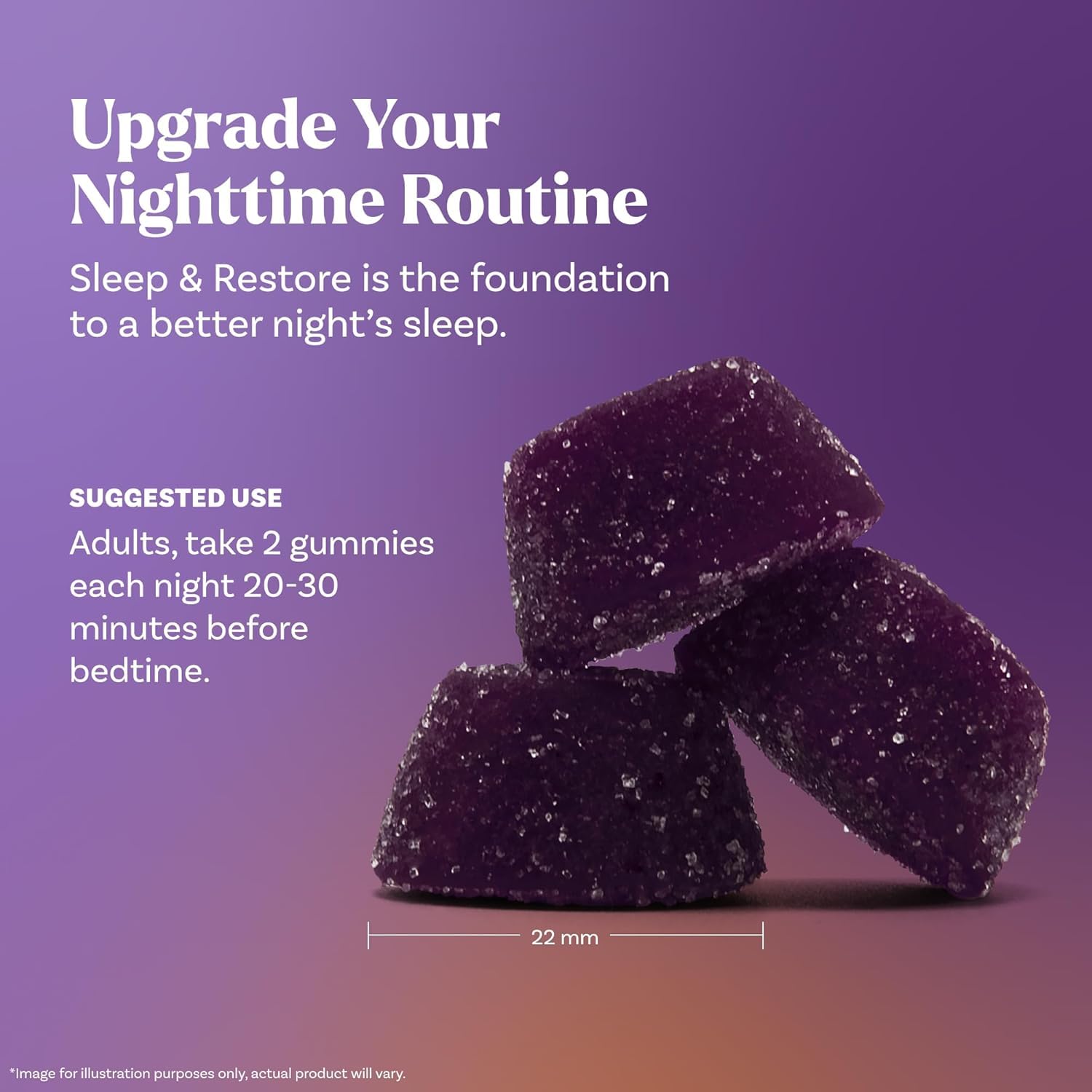 Natrol Sleep Gummies beside a sleep mask