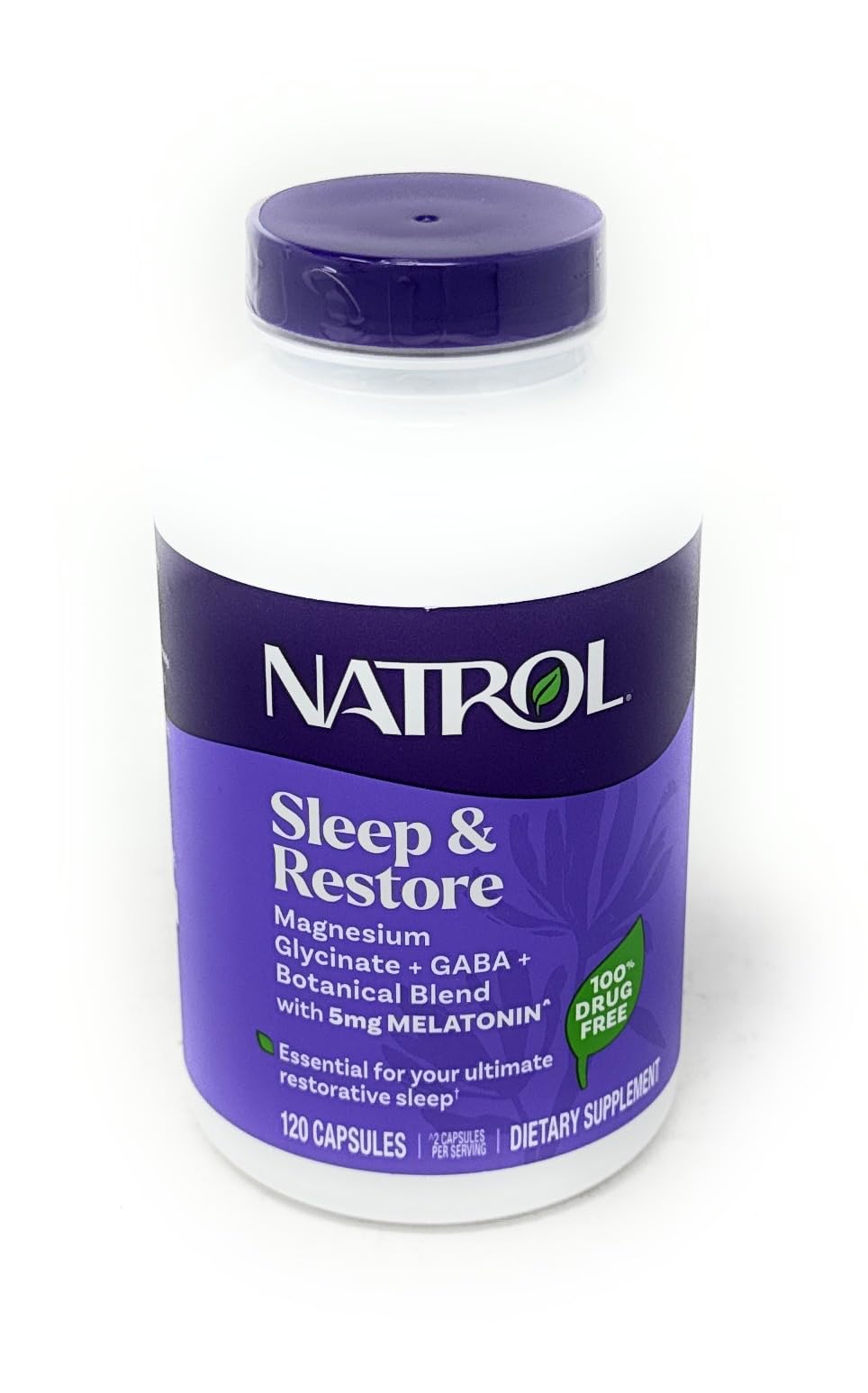 Natrol Sleep & Restore Capsules 120 Count front view