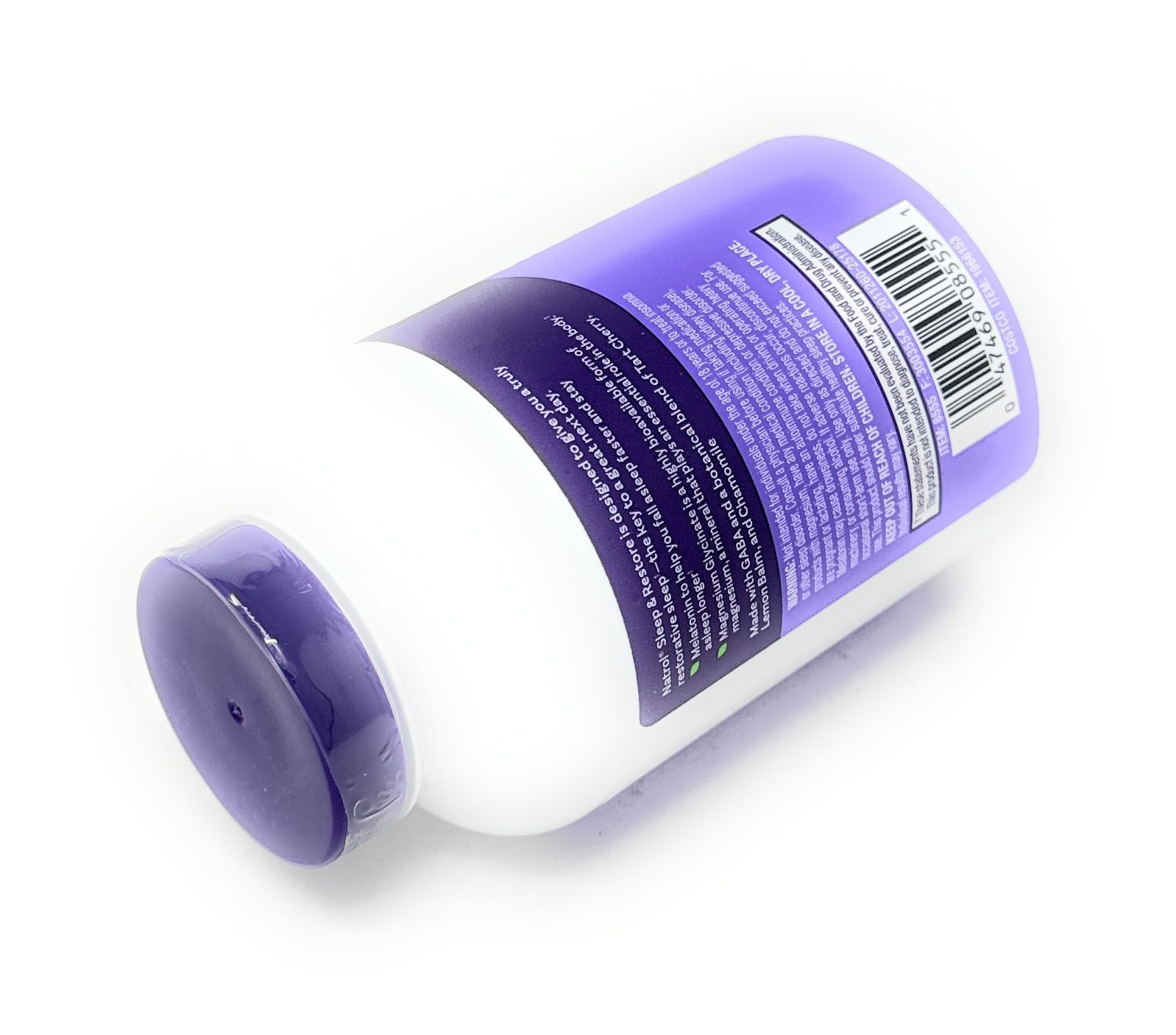 Natrol Sleep & Restore Capsules close-up of capsules