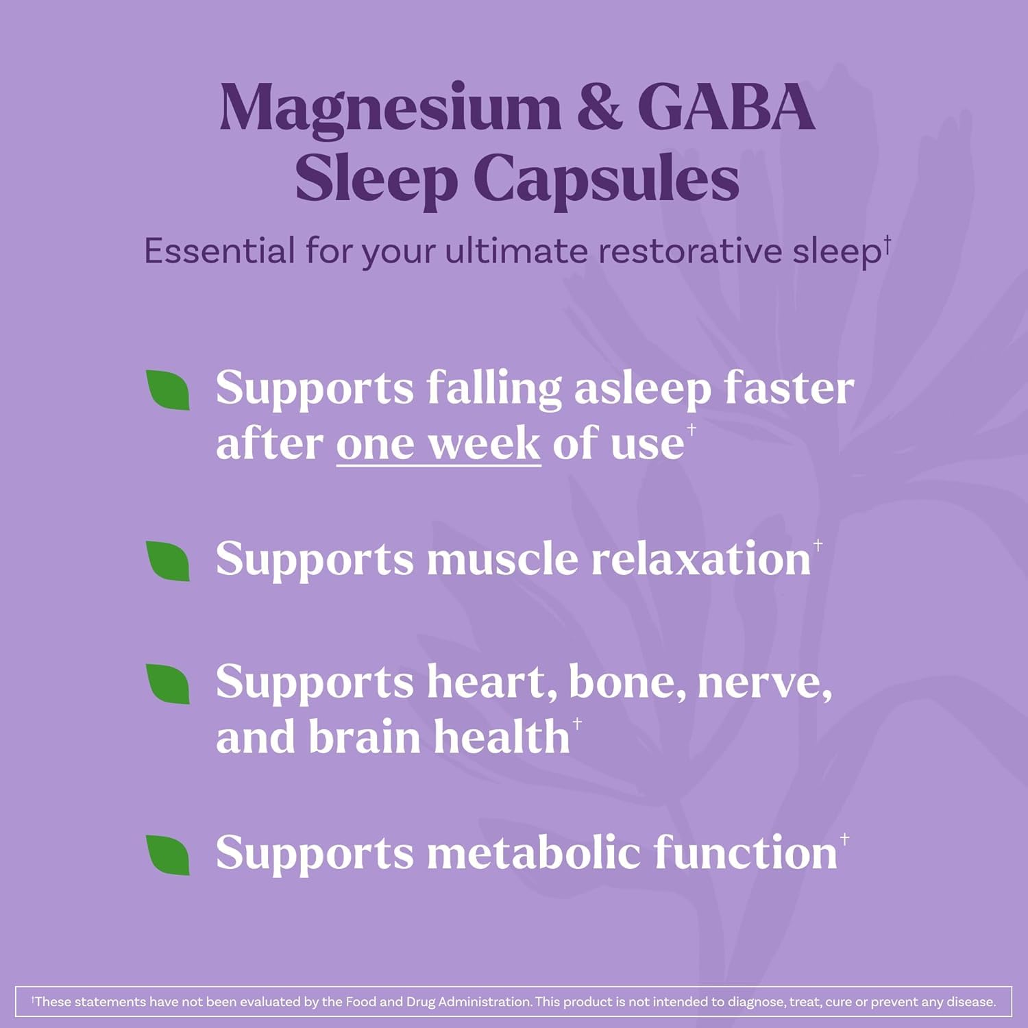 Natrol Sleep & Restore Magnesium Glycinate Capsules side view