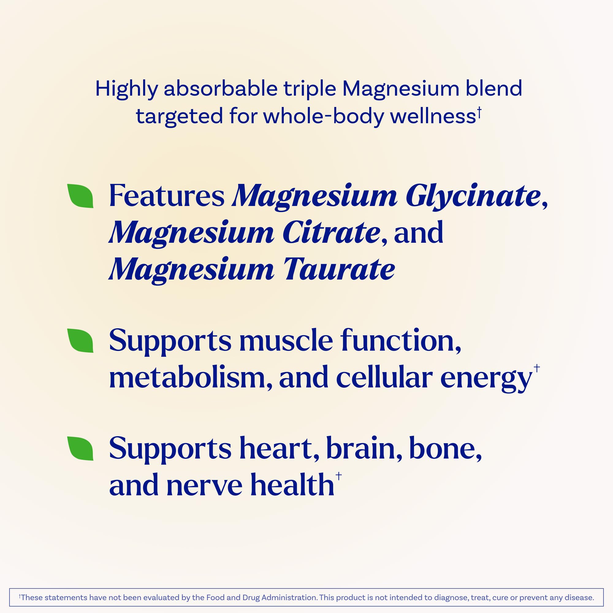Natrol Triple Magnesium Complex 200mg capsules side view
