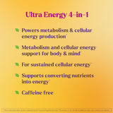 Natrol Ultra Energy 4-in-1 Capsules side view showing capsule details