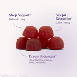 Natrol Ultra Sleep Gummies side view with dosage details