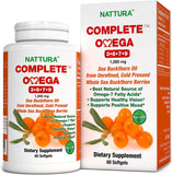 Nattura Sea Buckthorn Oil Omega 3-6-7-9 Supplement bottle front view