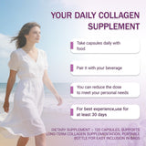 Natura Derm Collagen Capsules back view with ingredient list