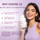Natura Derm Collagen Capsules lifestyle scene on a table