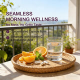 Natura Derm Collagen Capsules with a glass of water