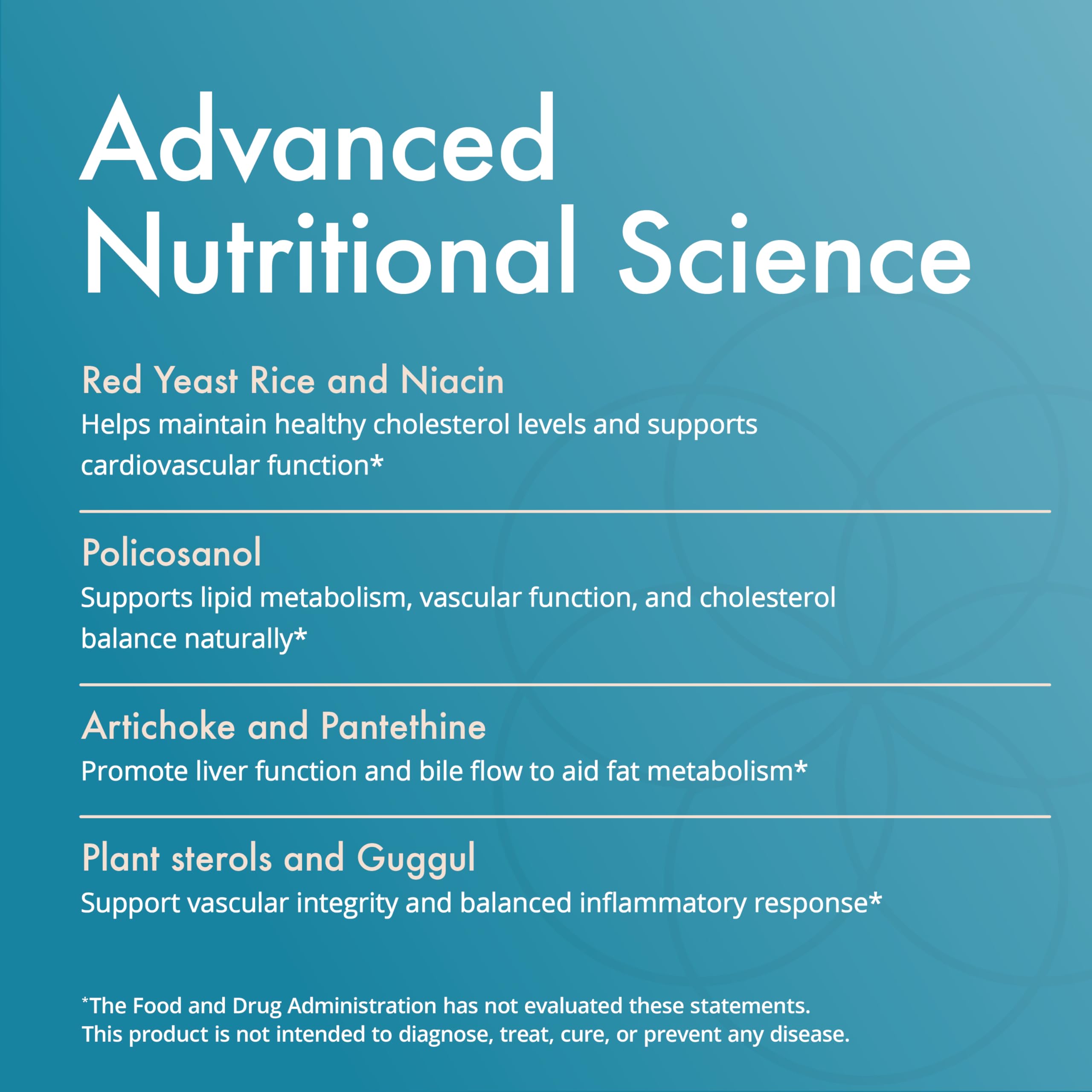 Natura Health Products Cho-Less Red Yeast Rice 120 Capsules back view with ingredient list