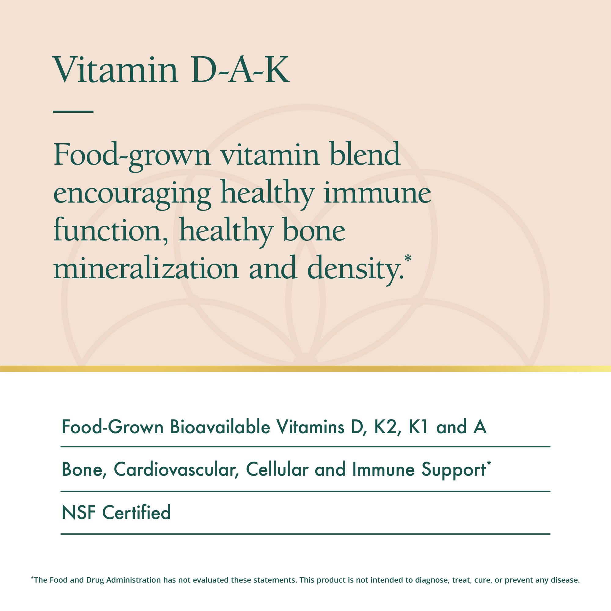Natura Health Products Complete ADK Synergy Vitamin D3 K2 5000 IU capsule close-up