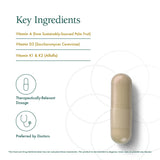 Natura Health Products Complete ADK Synergy Vitamin D3 K2 5000 IU side view