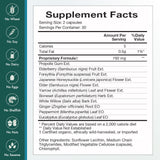 Natura Health Products Flew Away Elderberry Capsules on a wooden table