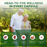 Naturaceutica's Advanced Wellness Formula back view with ingredient list