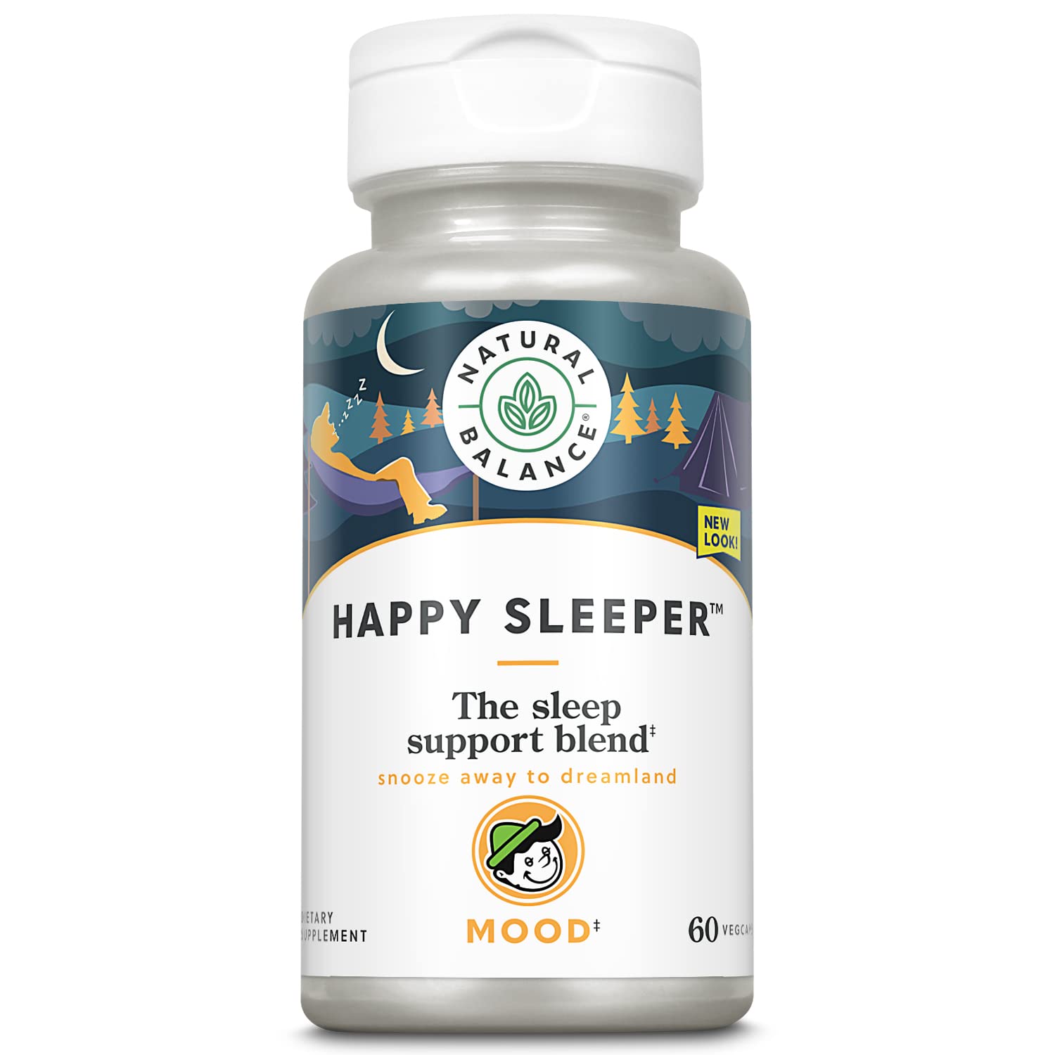 Natural Balance Happy Sleeper 60 Veg Caps front view