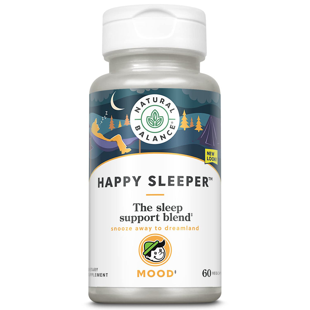 Natural Balance Happy Sleeper 60 Veg Caps front view