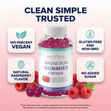 Natural BioScience Kids Magnesium Gummies displayed with a measuring spoon