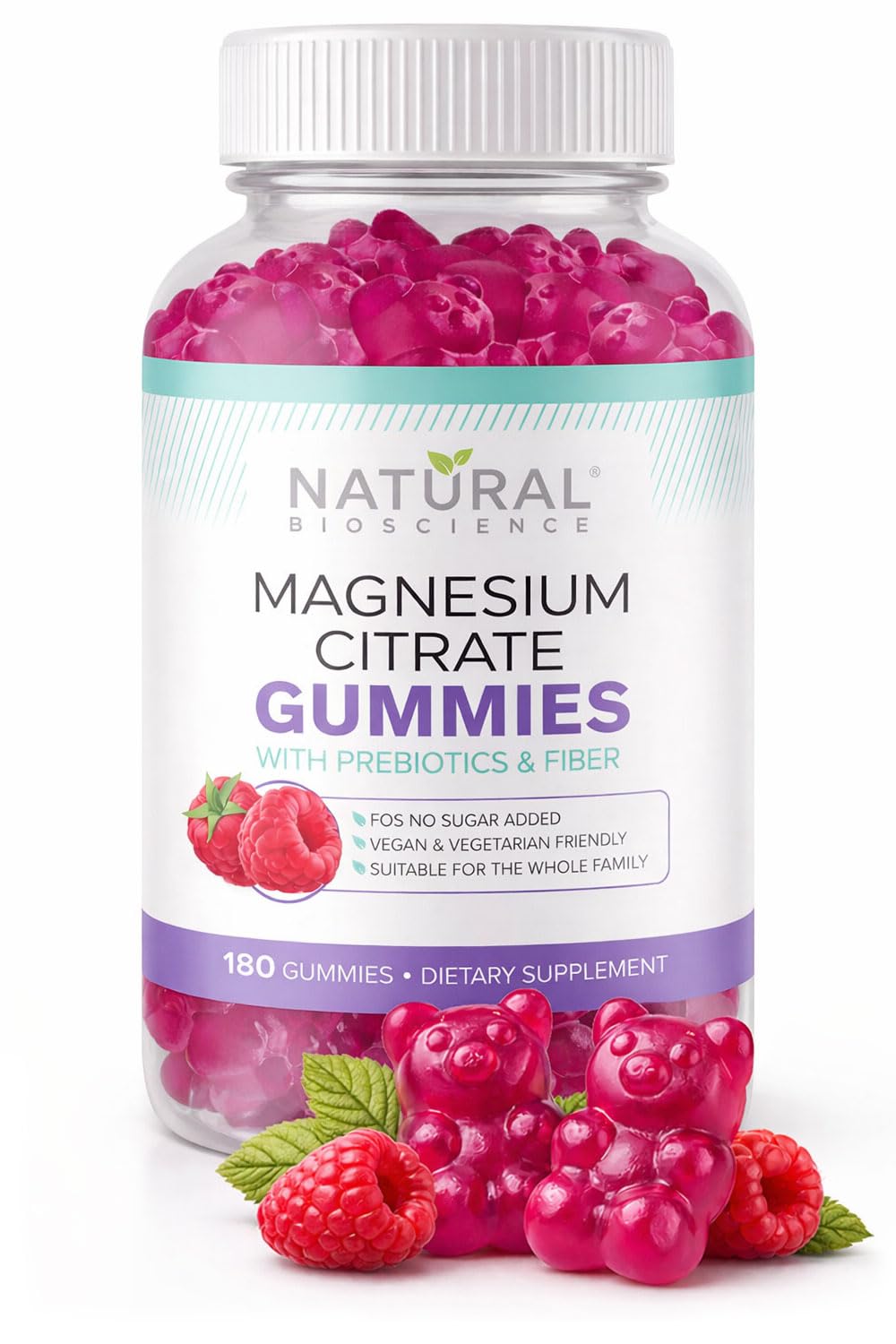 Natural BioScience Magnesium Gummies 100mg front view