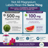 Natural BioScience Magnesium Gummies 100mg nutritional information