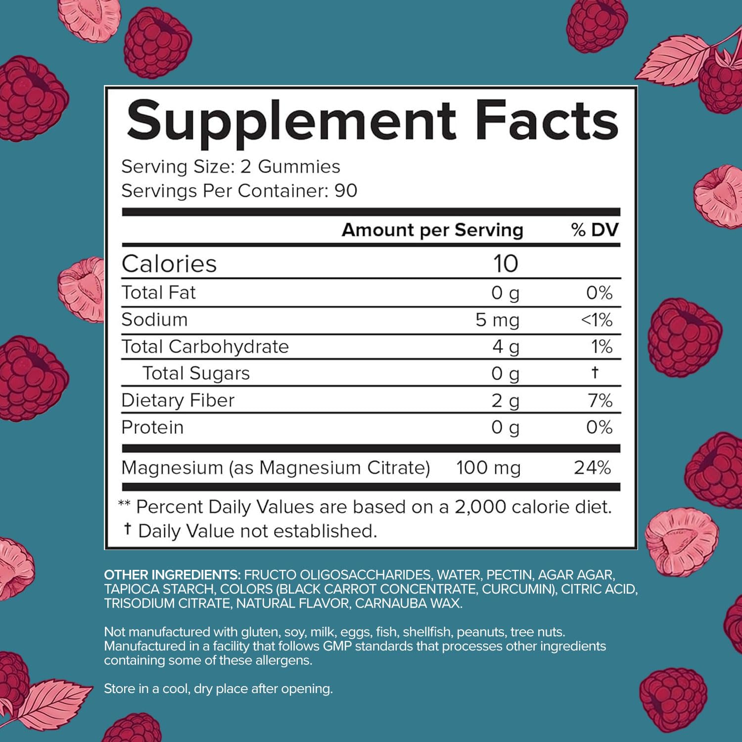 Natural BioScience Magnesium Gummies packaging side view