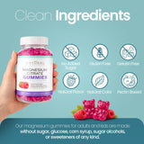 Natural BioScience Magnesium Gummies with a measuring spoon