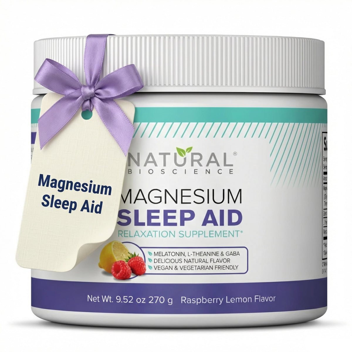 Natural BioScience Magnesium Sleep Night Time Powder 270g front view