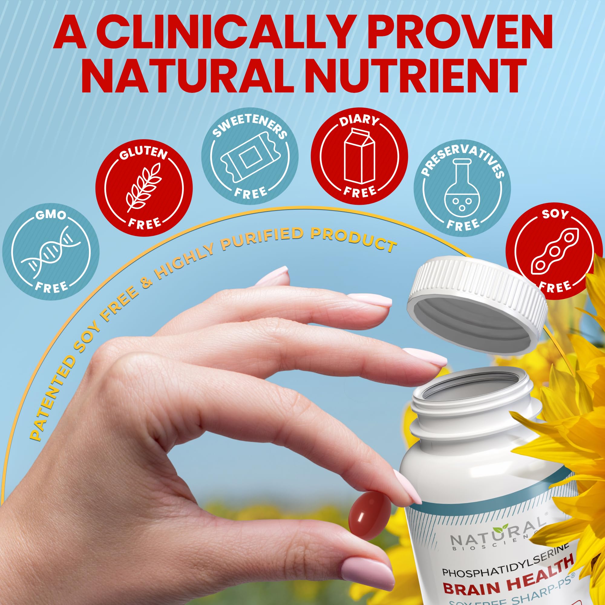Natural BioScience Phosphatidylserine Supplement 100mg nutritional information