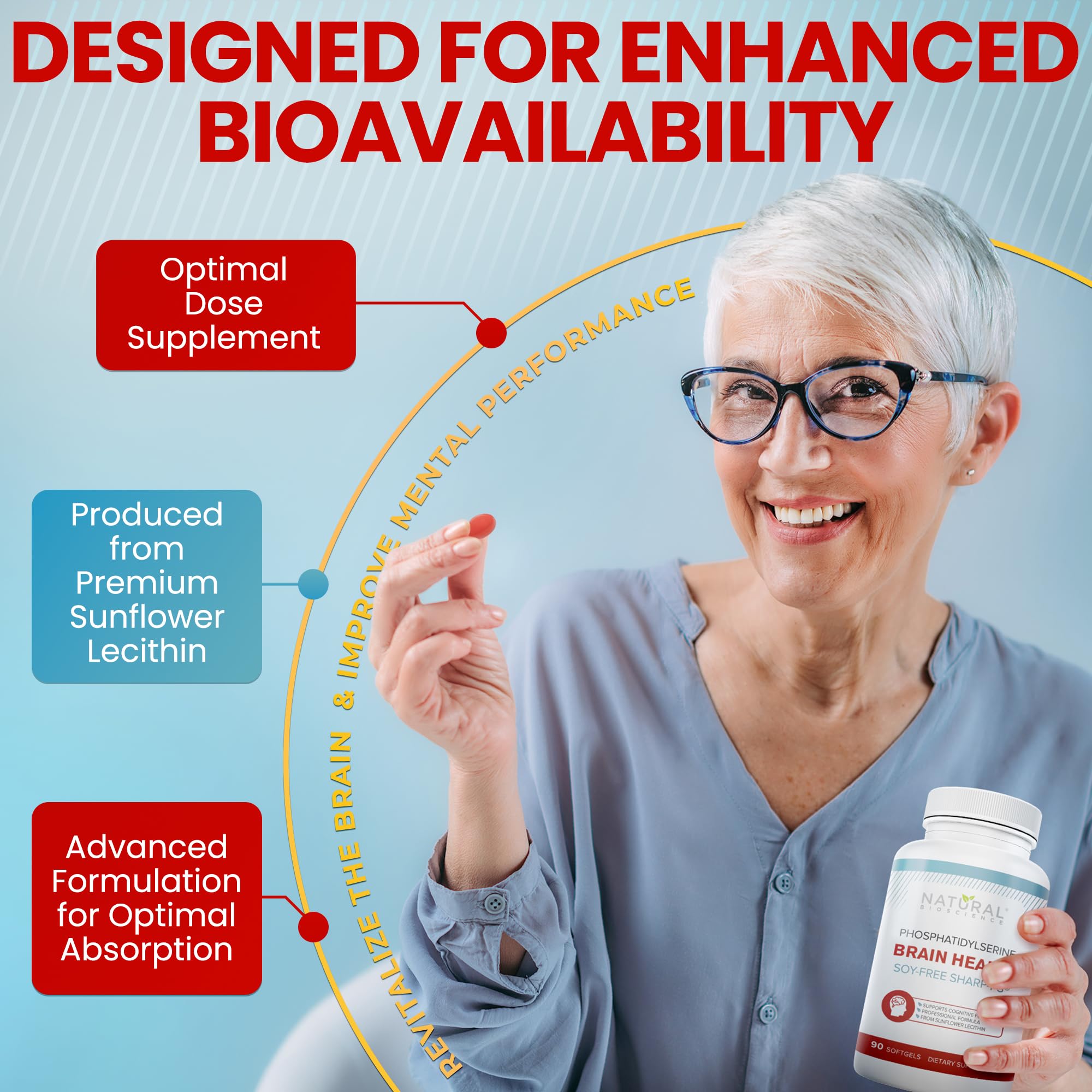Natural BioScience Phosphatidylserine Supplement 100mg packaging