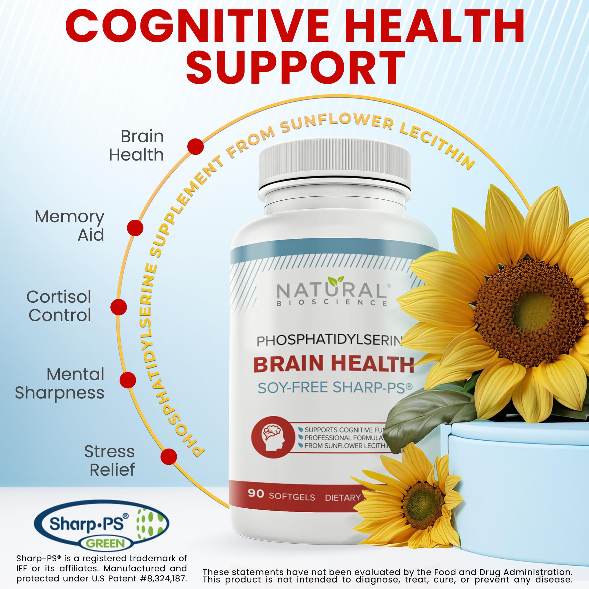 Natural BioScience Phosphatidylserine Supplement 100mg side view